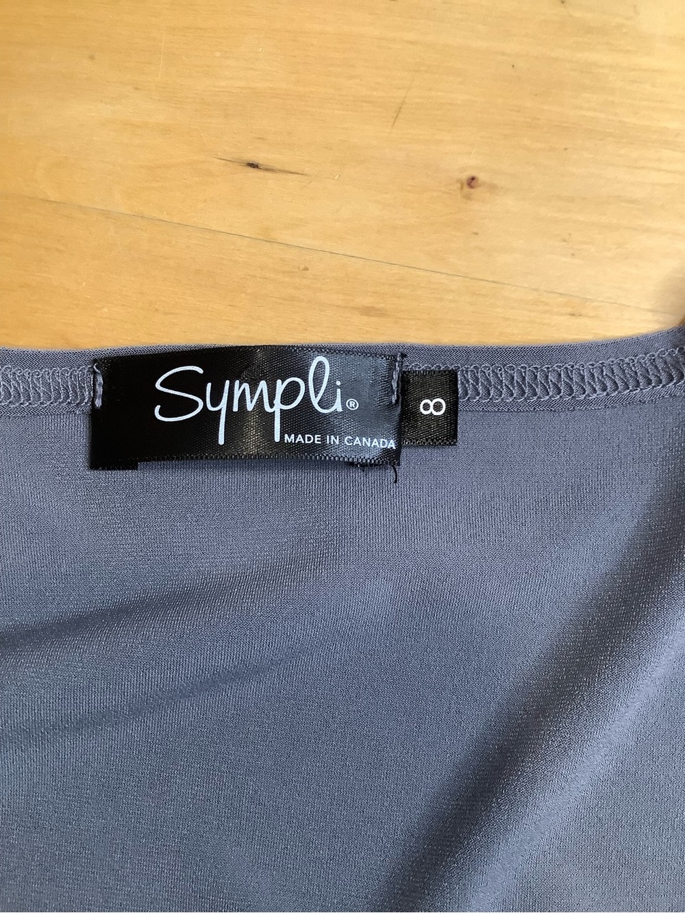 Sympli Gray Jersey Asymmetrical Hem Tunic Top 8 - Picture 7 of 9